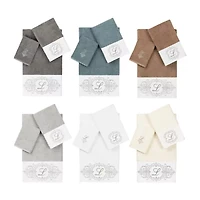 Linum Home Textiles Monica Silver Embellished -pc. Bath Towel Set