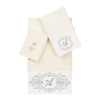 Linum Home Textiles Monica Silver Embellished -pc. Bath Towel Set