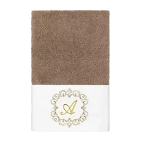 Linum Home Textiles Monica Gold 2-pc. Embellished Hand Towel