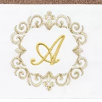 Linum Home Textiles Monica Gold 2-pc. Embellished Hand Towel