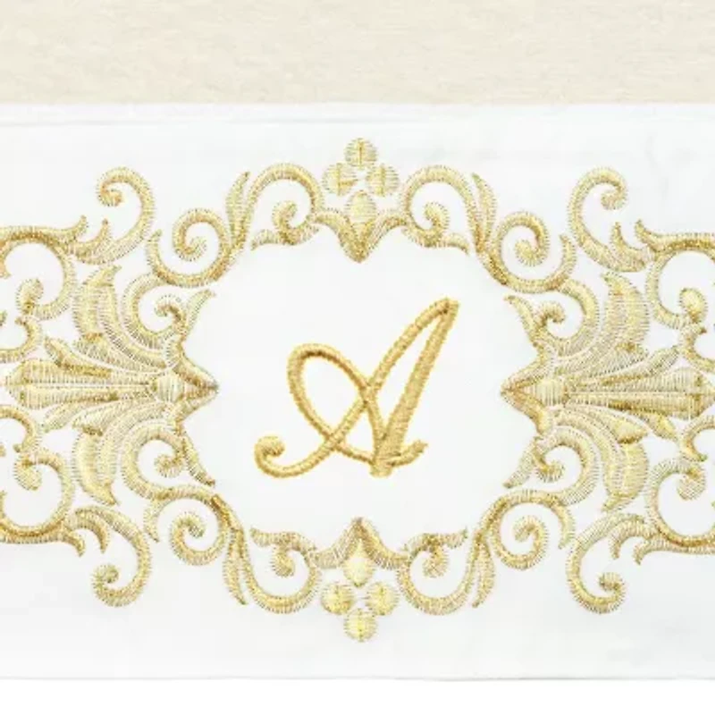 Linum Home Textiles Monica Gold Embellished 2-pc. Bath Towel Set