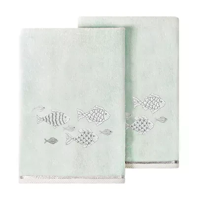 Linum Home Textiles Figi Embellished 2-pc. Bath Towel Set