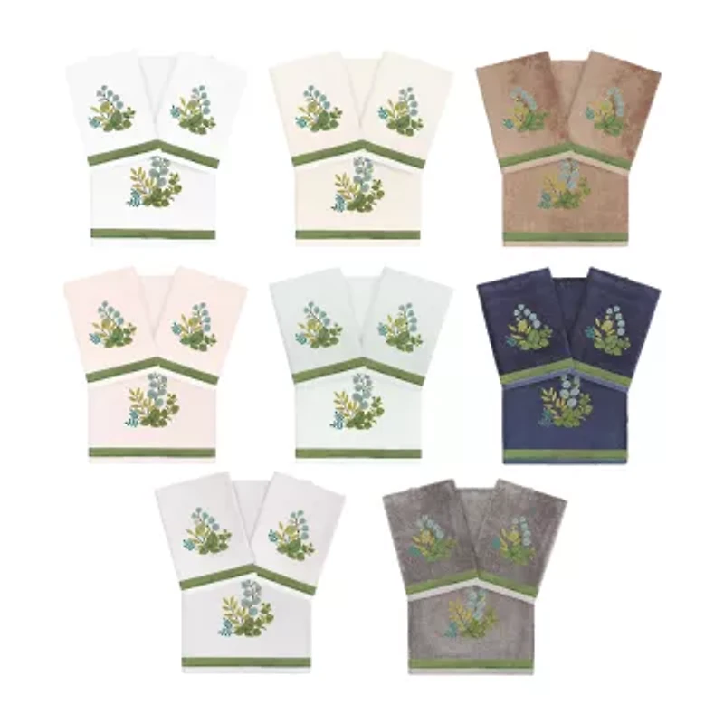 Linum Home Textiles Botanica Embellished 3-pc. Bath Towel Set