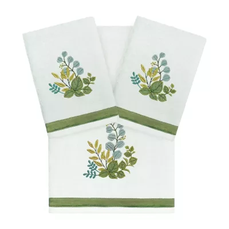 Linum Home Textiles Botanica Embellished 3-pc. Bath Towel Set