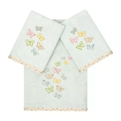 Linum Home Textiles Mariposa Embellished -pc. Bath Towel Set