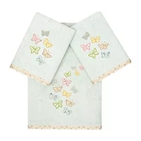 Linum Home Textiles Mariposa Embellished -pc. Bath Towel Set