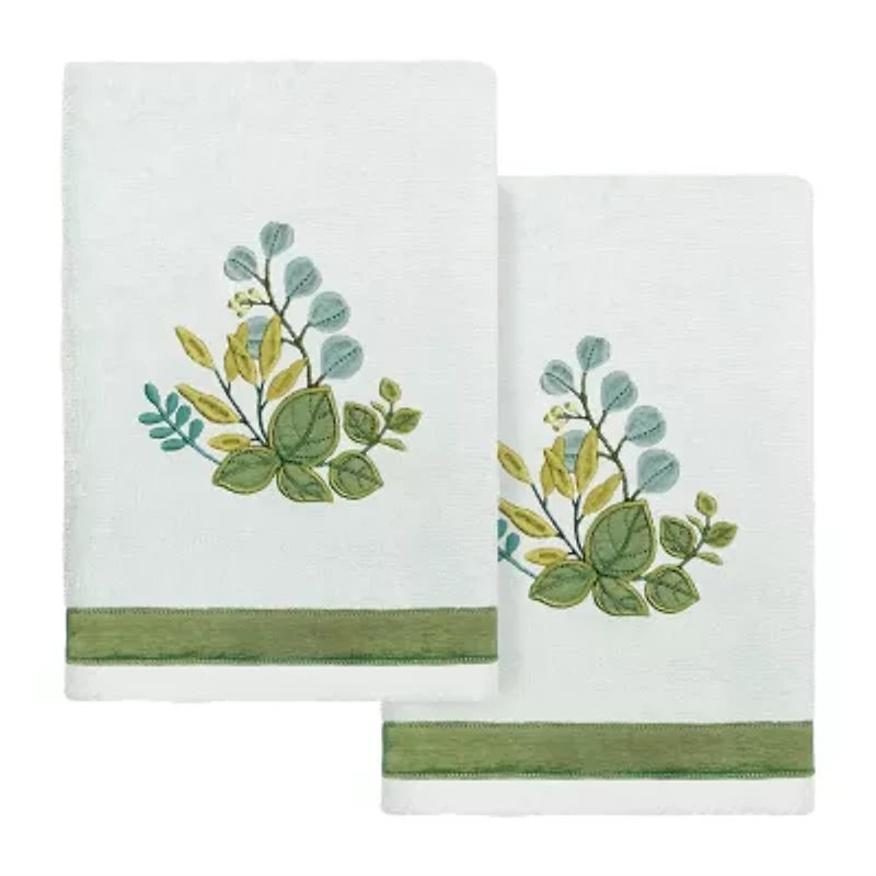 Linum Home Textiles Botanica 2-pc. Embellished Hand Towel