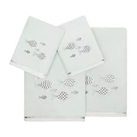 Linum Home Textiles Figi Embellished -pc. Bath Towel Set