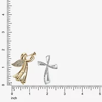 Monet Jewelry Gold Tone Glass Pin