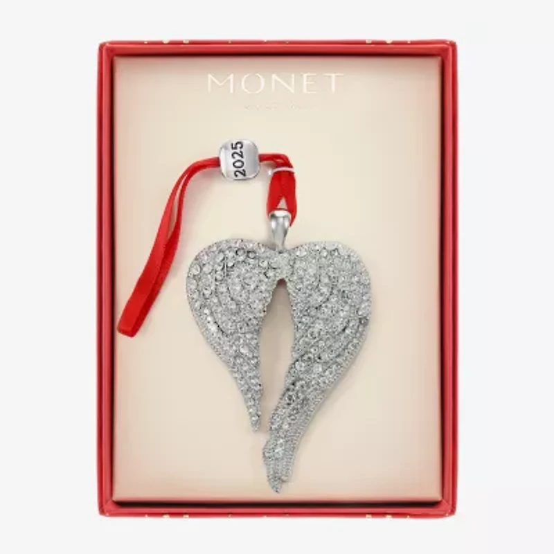 Monet Jewelry Silver Tone Christmas Ornament