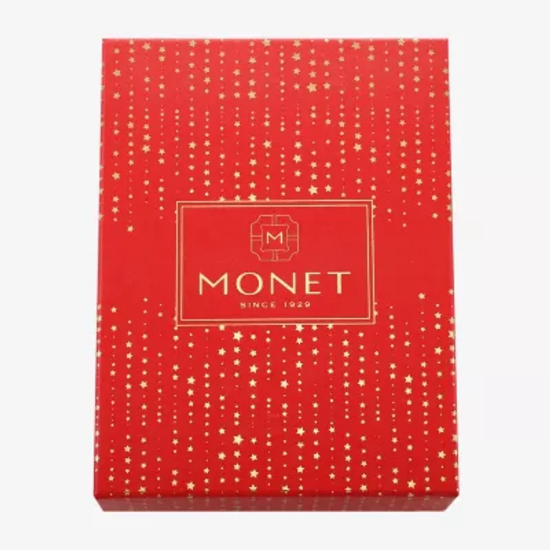 Monet Jewelry Gold Tone American Flag Christmas Ornament