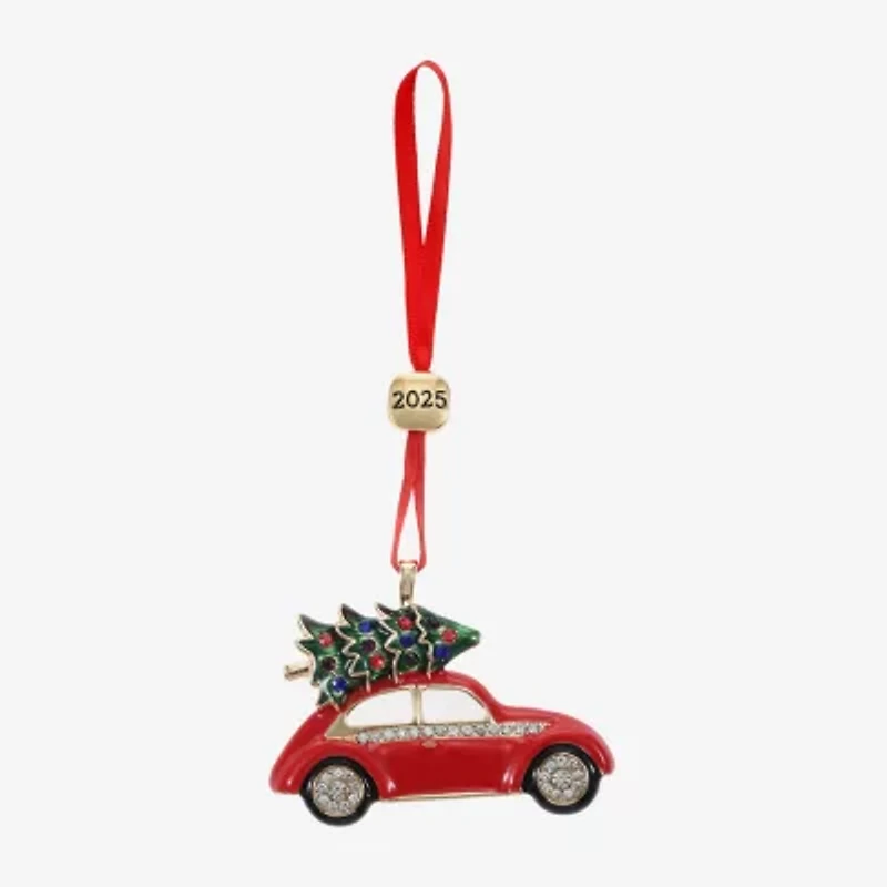 Monet Jewelry Gold Tone Christmas Tree Car Christmas Ornament