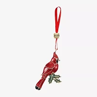 Monet Jewelry Gold Tone Red Cardinal Christmas Ornament