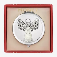 Monet Jewelry Silver Tone Angel Compact Mirror