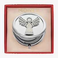 Monet Jewelry Silver Tone Angel Compact Mirror
