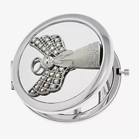 Monet Jewelry Silver Tone Angel Compact Mirror