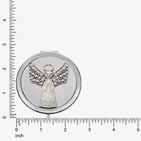 Monet Jewelry Silver Tone Angel Compact Mirror