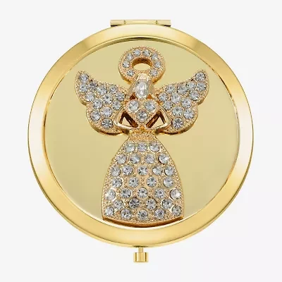 Monet Jewelry Gold Tone Gold Tone Angel Compact Mirror