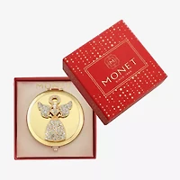 Monet Jewelry Gold Tone Gold Tone Angel Compact Mirror