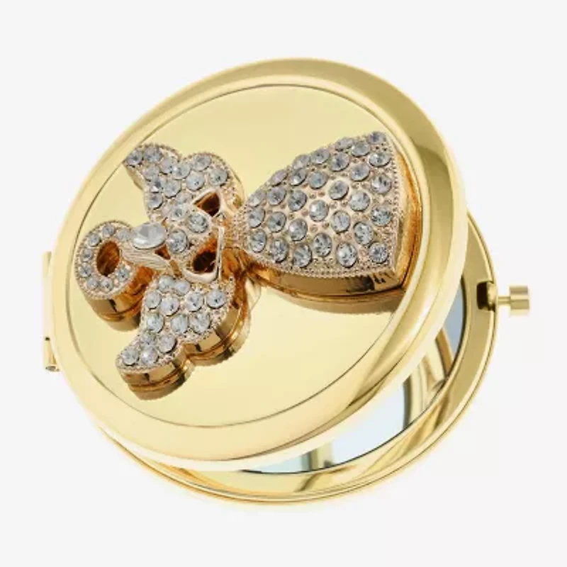 Monet Jewelry Gold Tone Gold Tone Angel Compact Mirror
