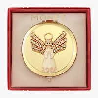 Monet Jewelry Gold Tone Gold Tone Angel Compact Mirror