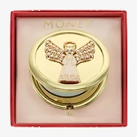 Monet Jewelry Gold Tone Gold Tone Angel Compact Mirror