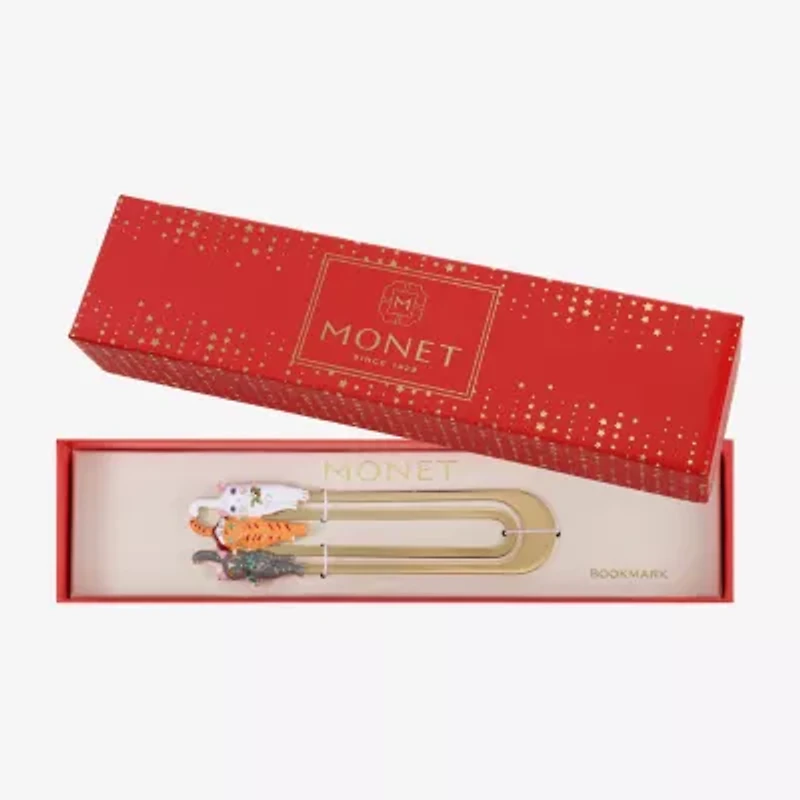 Monet Jewelry Gold Tone Cat Trio Bookmark