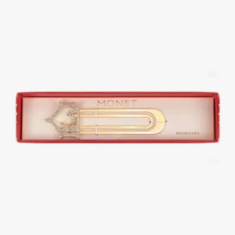 Monet Jewelry Gold Tone Believe Nativity Scene Bookmark