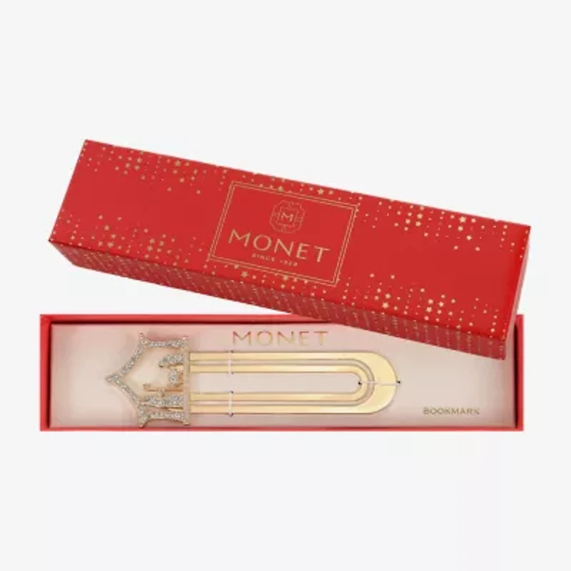 Monet Jewelry Gold Tone Believe Nativity Scene Bookmark