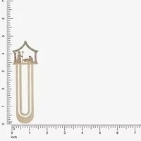 Monet Jewelry Gold Tone Believe Nativity Scene Bookmark