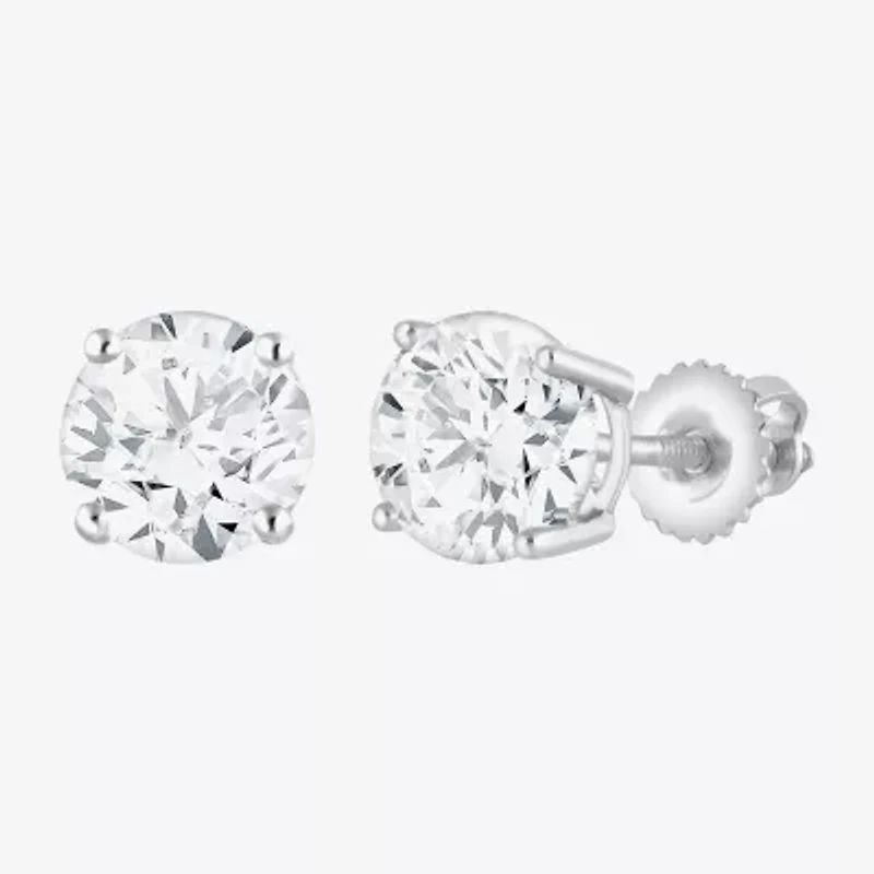 ( G / Si2 ) 2 CT. T.W. Lab-Grown Diamond 10K Gold 6.3mm Round Stud Earrings