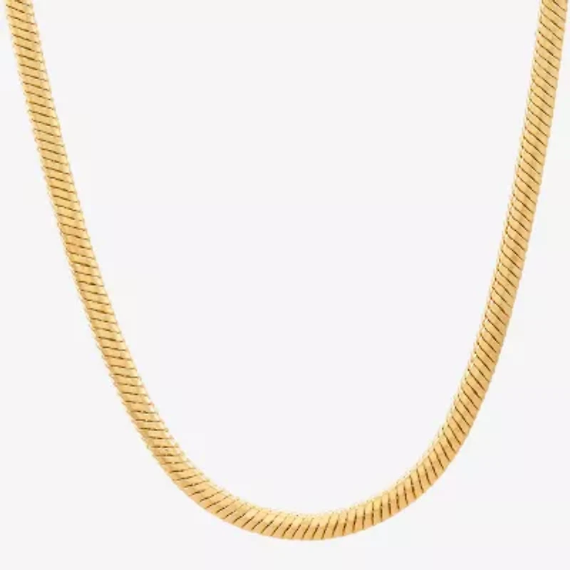 Made in Italy Womens 14K Gold 18 Inch Snake Chain Necklace