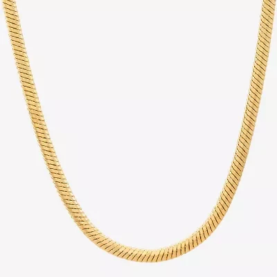 Made in Italy Womens 14K Gold 18 Inch Snake Chain Necklace