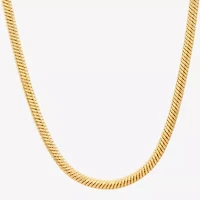 Made in Italy Womens 14K Gold 18 Inch Snake Chain Necklace