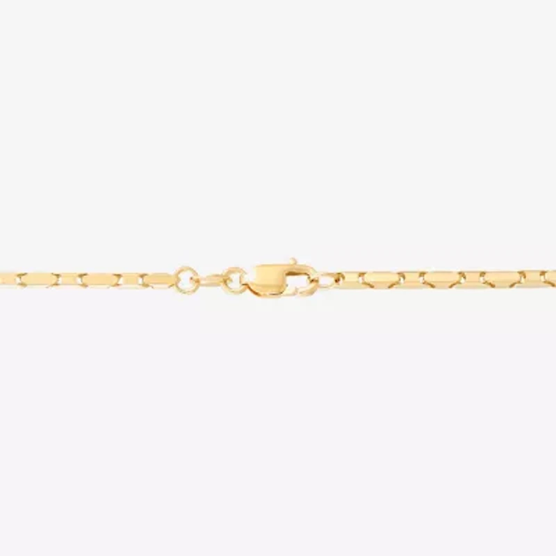 Womens 14K Gold 18 Inch Link Chain Necklace