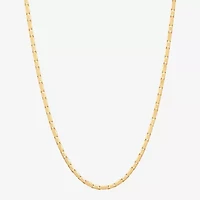 Womens 14K Gold 18 Inch Link Chain Necklace