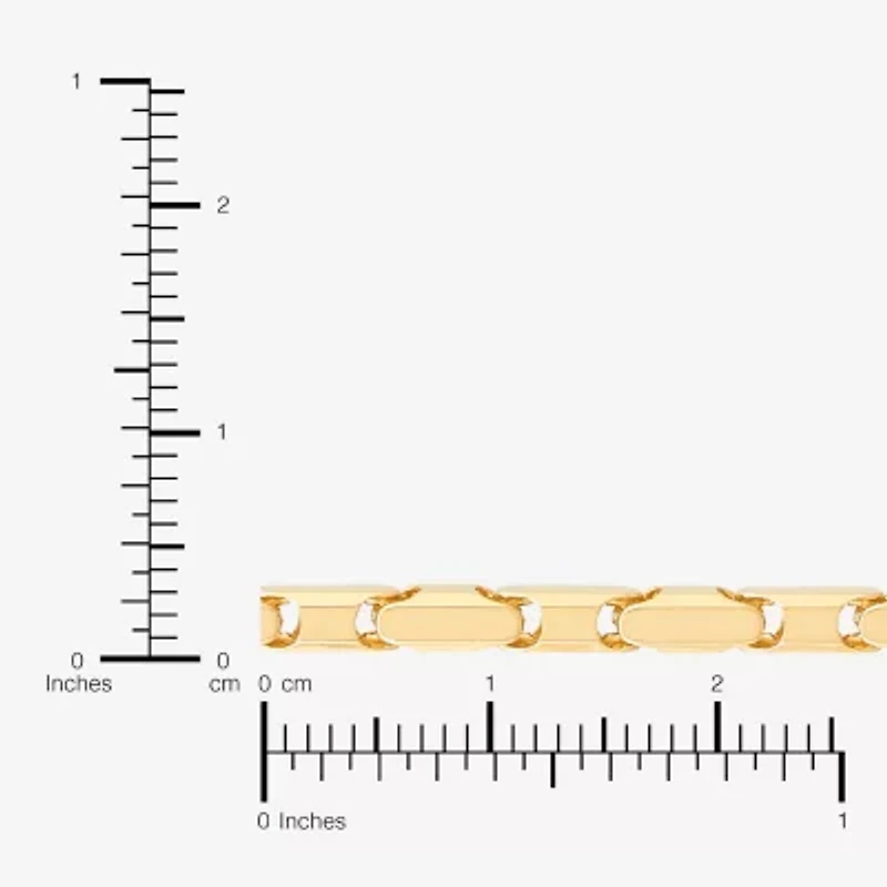 Womens 14K Gold 18 Inch Link Chain Necklace