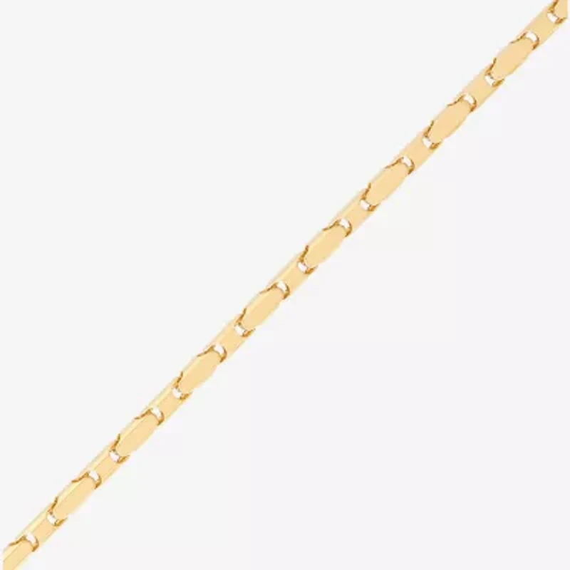Womens 14K Gold 18 Inch Link Chain Necklace