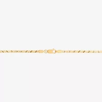 Womens 14K Gold 18 Inch Link Chain Necklace