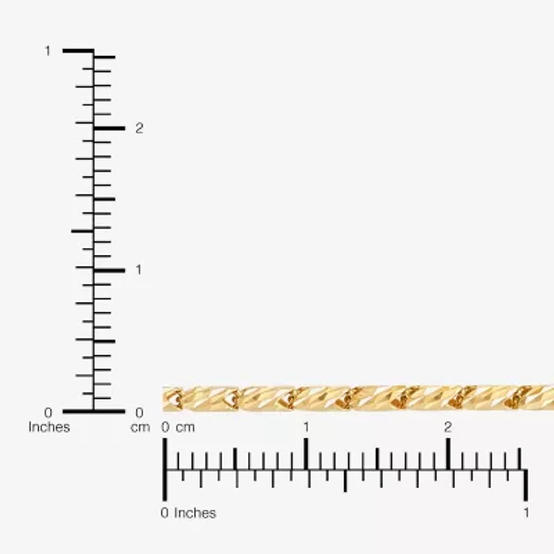 Womens 14K Gold 18 Inch Link Chain Necklace