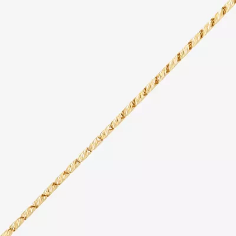 Womens 14K Gold 18 Inch Link Chain Necklace