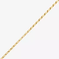 Womens 14K Gold 18 Inch Link Chain Necklace