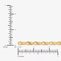 Womens 14K Gold 22 Inch Link Chain Necklace