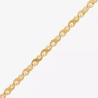 Womens 14K Gold 22 Inch Link Chain Necklace