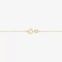 Womens 14K Two Tone Gold 18 Inch Link Chain Necklace