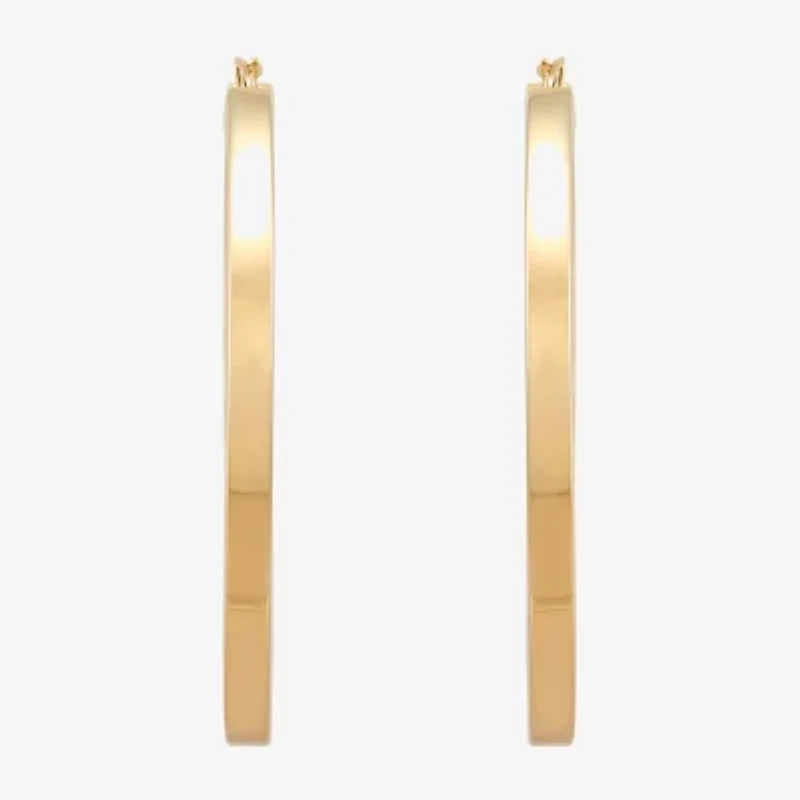 Bonded Brilliance Womens 45mm Hoop Earrings