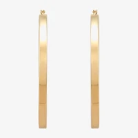 Bonded Brilliance Womens 45mm Hoop Earrings