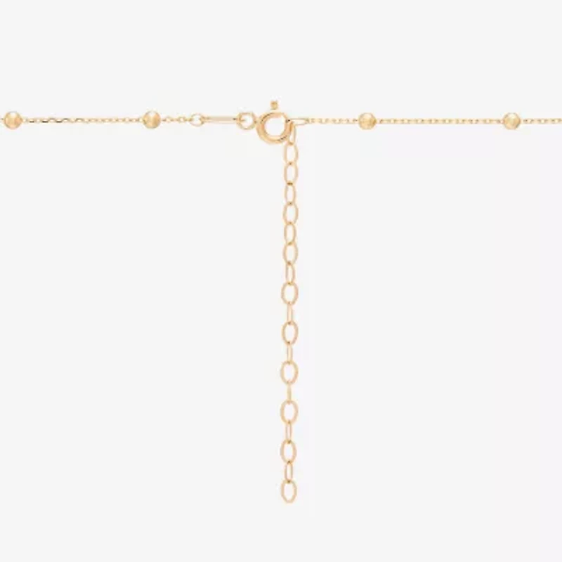 Gold Addiction Womens 10K Gold 18 Inch Cable Chain Necklace