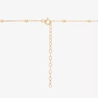 Gold Addiction Womens 10K Gold 18 Inch Cable Chain Necklace