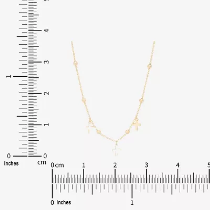 Gold Addiction Womens 10K Gold 18 Inch Cable Chain Necklace